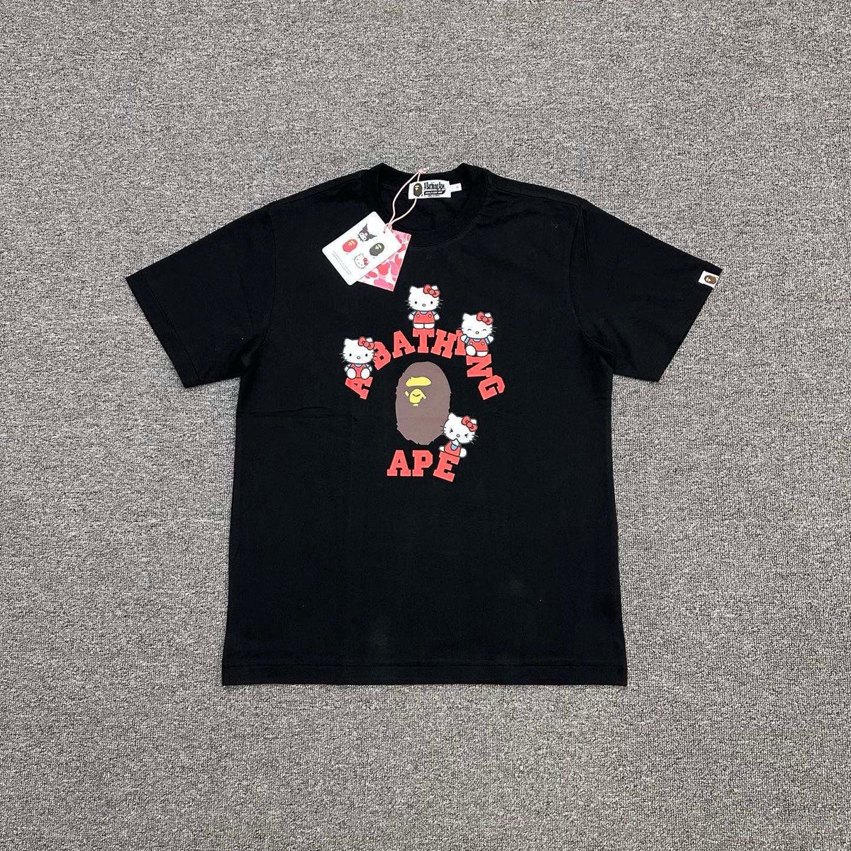 BAPE × Sanrio College T-Shirt — Kuromi / Hello Kitty
