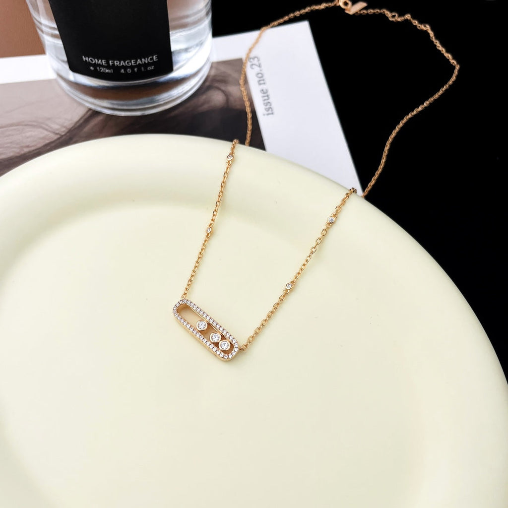 MESSIKA BABY MOVE DIAMOND PAVED NECKLACE