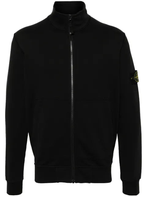 Stone Island 6100063 organic cotton fleece cardigan