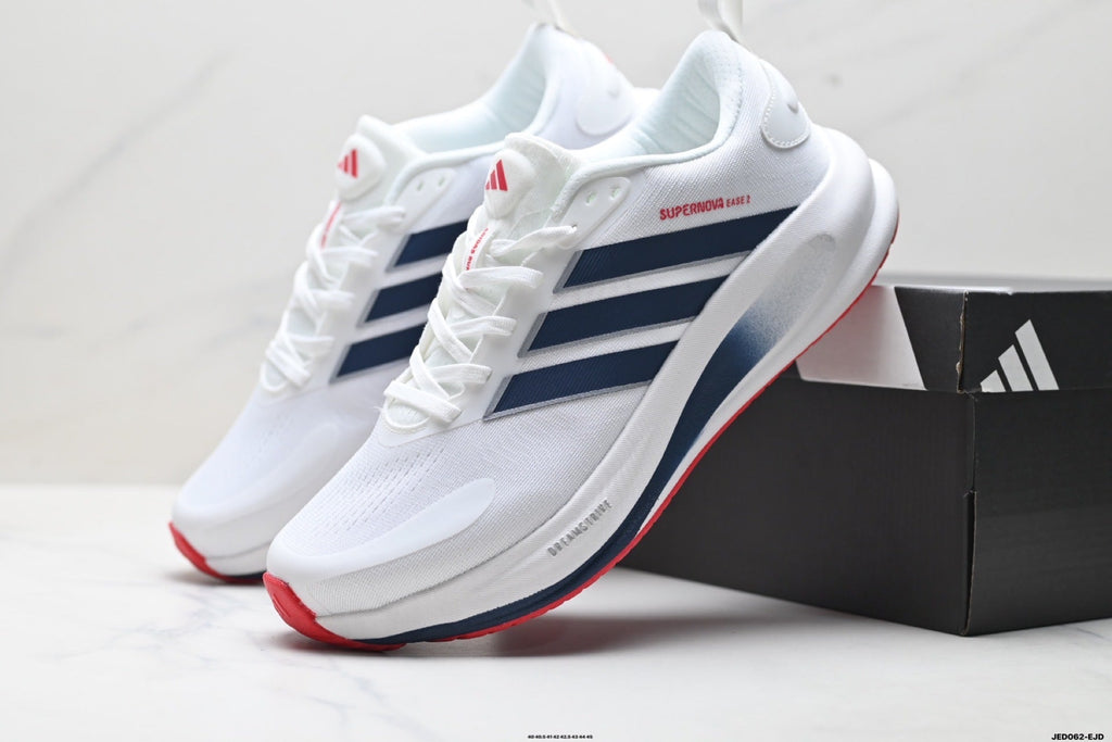 Adidas Men's Running Shoes #7 - 2 Colorways incl. Black/Red & White/Pink