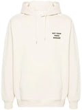 Drôle De Monsieur logo-print cotton hoodie