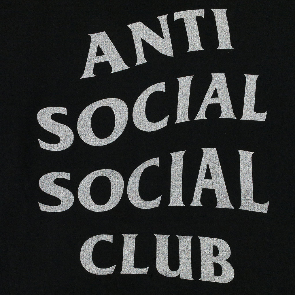 BLACK GLITTER 'BLINDED' HOODIE