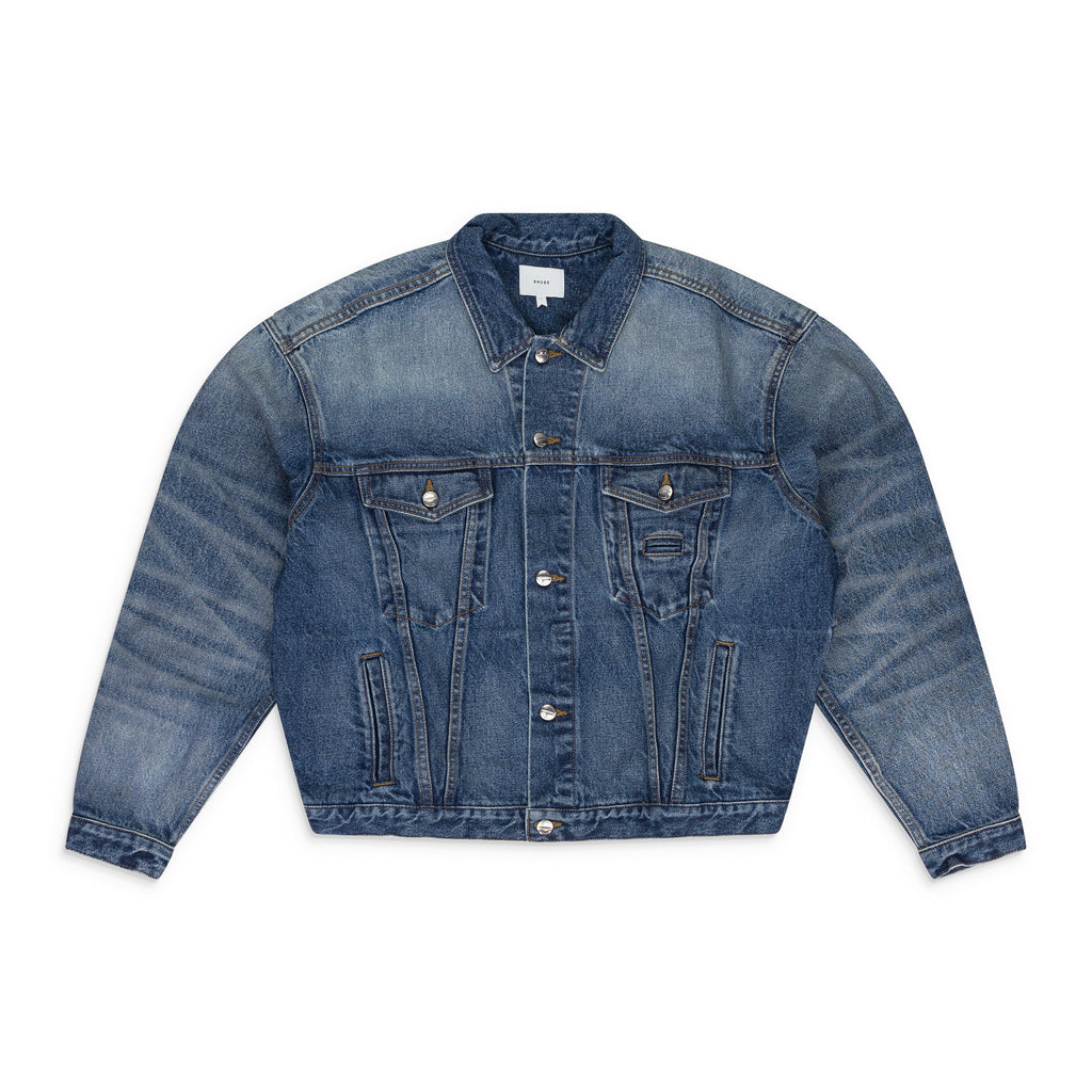 INDIGO OVERSIZED DENIM TRUCKER JACKET