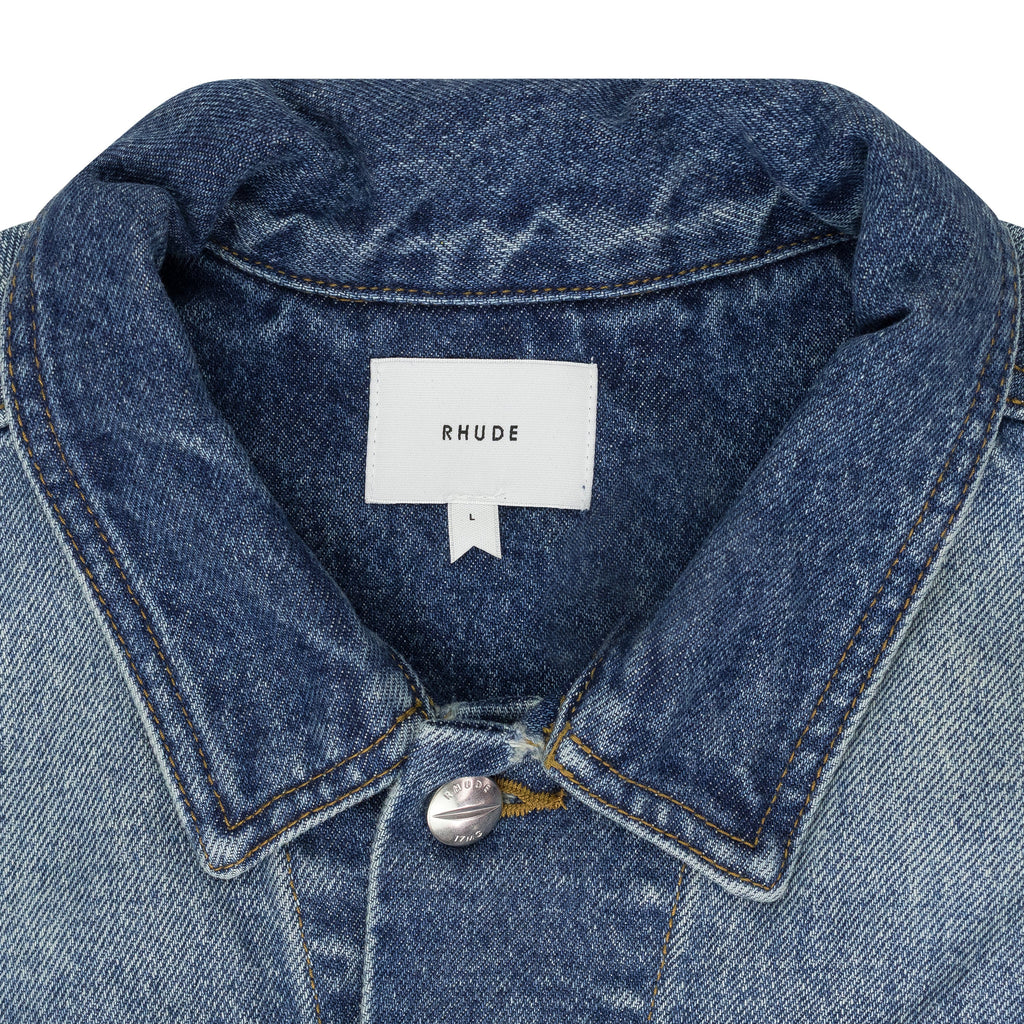 INDIGO OVERSIZED DENIM TRUCKER JACKET