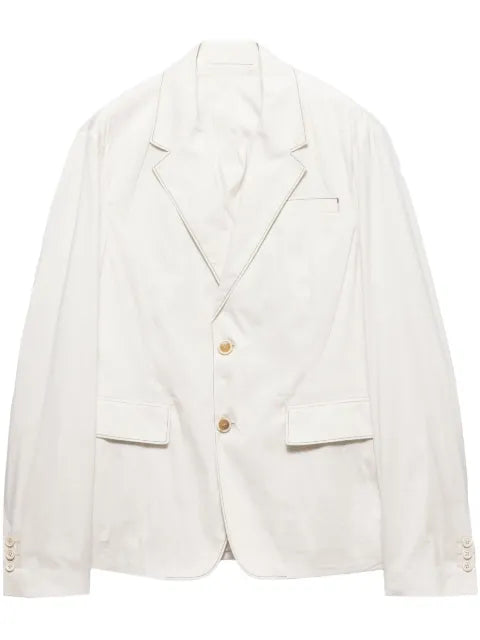 Prada single-breasted cotton jacket