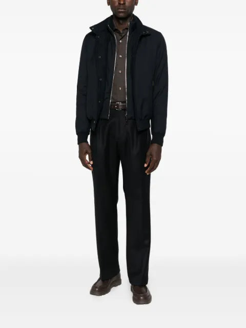 Moorer button-fastening bomber jacket