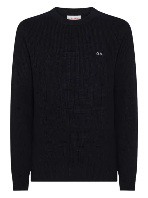 Sun68 ribbed-knit long-sleeve sweater