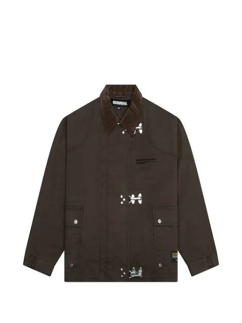 Neighborhood corduroy-collar jacket