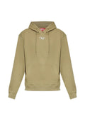 Diesel cotton hoodie with metallic Oval D