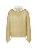 Maison Margiela zip-neck open-knit sweater