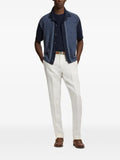Ralph Lauren Purple Label geometric-print short-sleeve cardigan