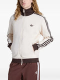 adidas logo-embroidered zipped track jacket