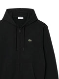 Lacoste black zip-up hoodie