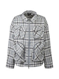 BREATH BDU check-pattern multi-pocket shirt jacket