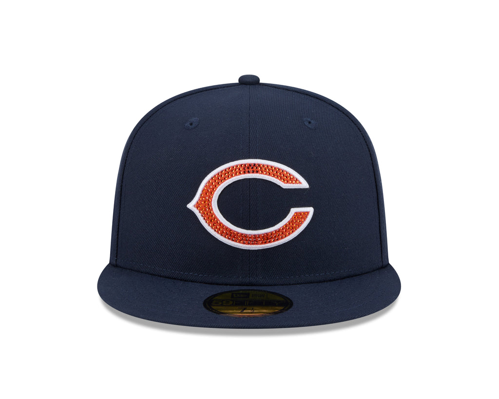 New Era 5950 Chicago Bears Rhinestone Badge Fitted Hat