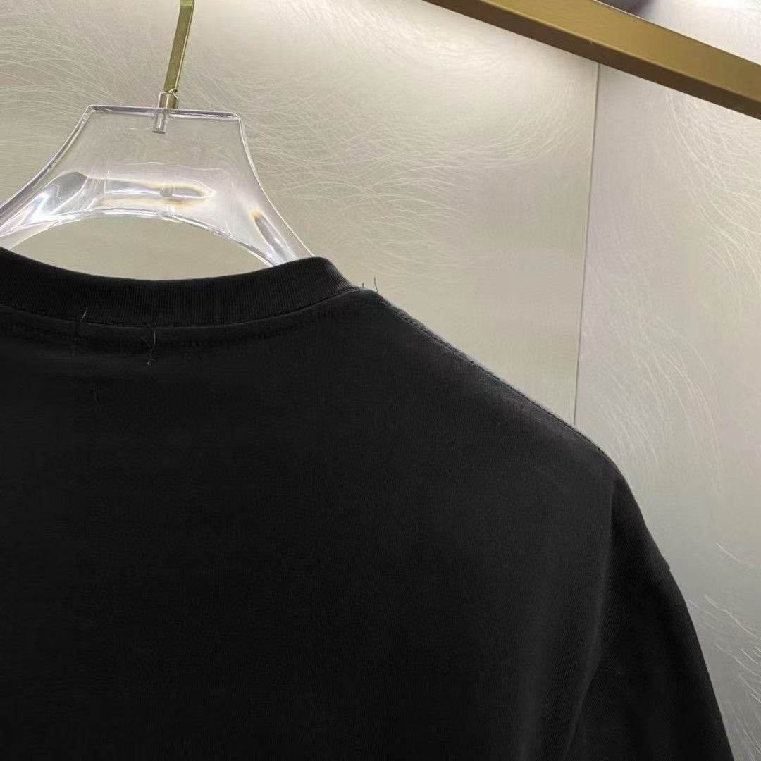 Amiri Preemo Vinyl Record Front Graphic Crew‑Neck Short‑Sleeve T‑Shirt