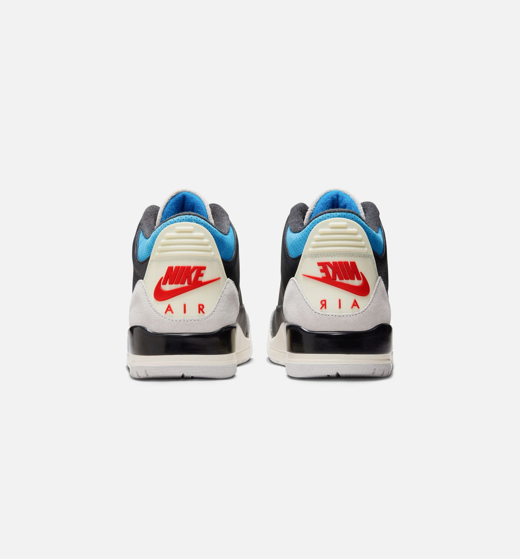 Air Jordan 3 Retro OG Rare Air Men's Lifestyle Shoe – Black/Chile Red/Neutral Grey