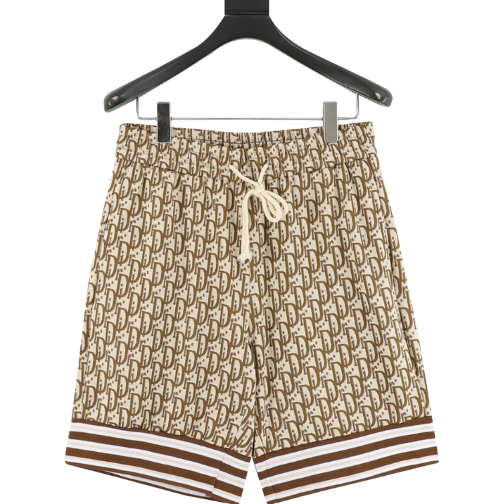 Dior Oblique Monogram Mesh Shorts – Beige/Brown