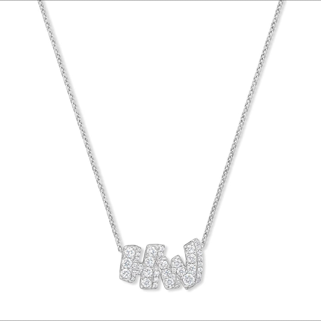 Harry Winston Style Lock Cubic Zirconia Earrings