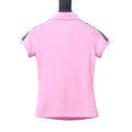 Adidas logo polo shirt pink
