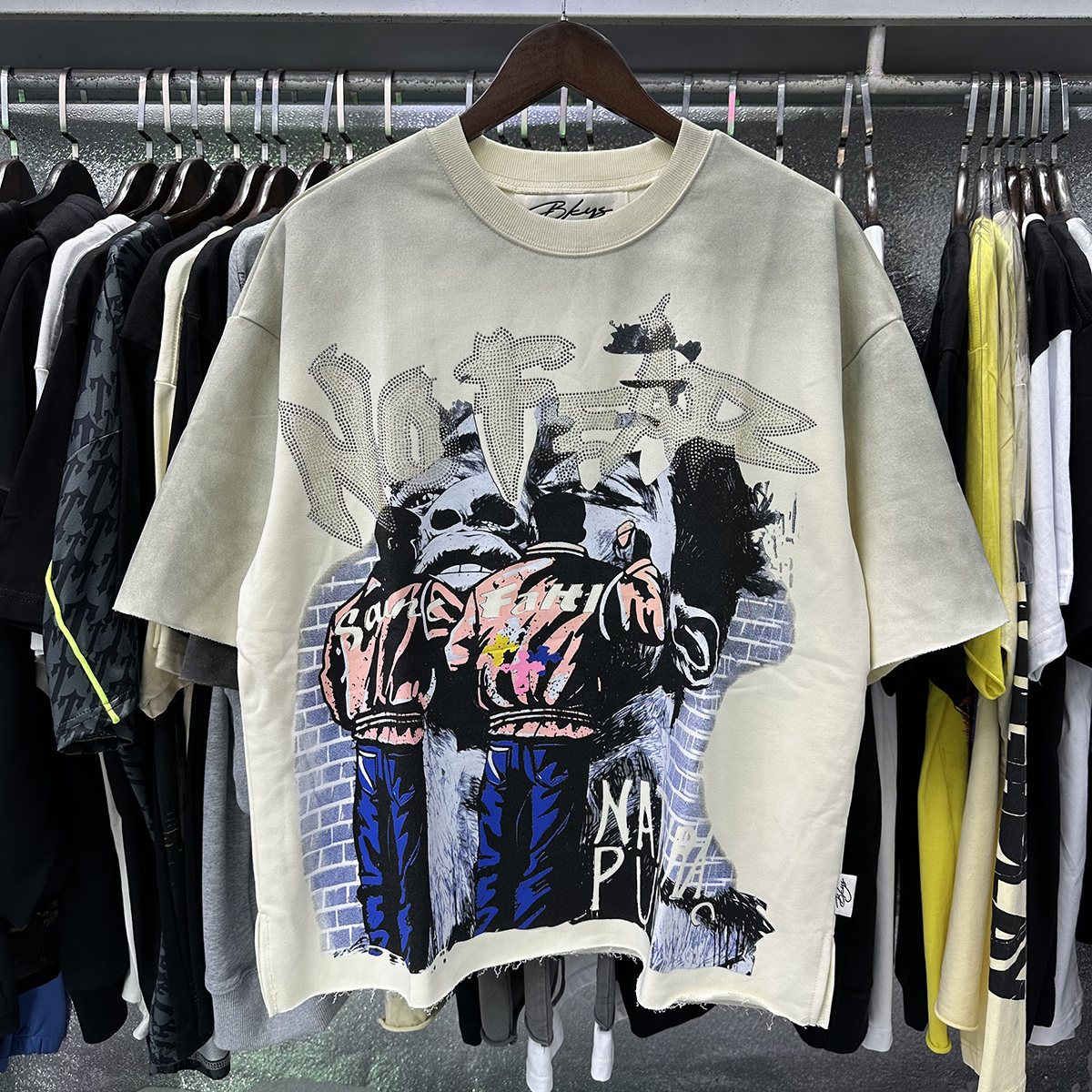BKYS Revival Natural Punks Cropped Graphic T-Shirt