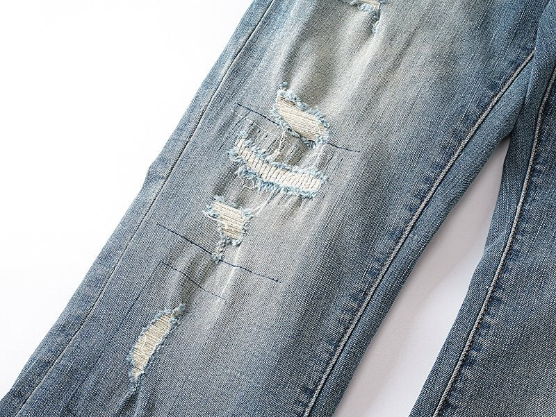 Purple Brand Distressed Flared Jeans