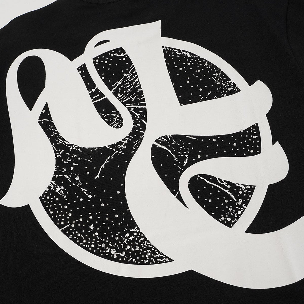 MIXED EMOTION Rhinestone Graphic Short-Sleeve T-Shirt