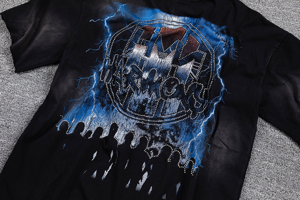 HARMONY Black Front & Back Graphic T-Shirt