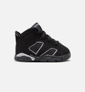 Air Jordan 6 Cap & Gown Infant/Toddler Lifestyle Shoes - Black/Reflective Silver/Black