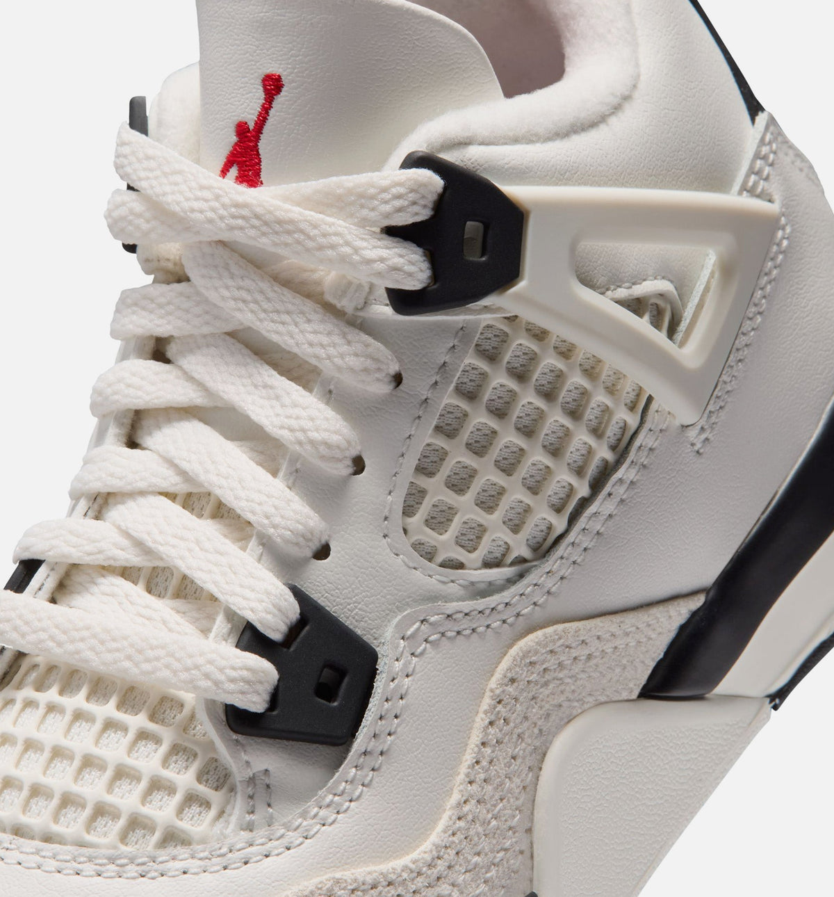 Air Jordan 4 Retro Flight Club Preschool Lifestyle Shoe – Sail/Black/University Red