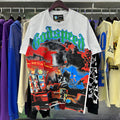 Godspeed T-shirts Play Card Magician Printing Cotton Casual Crew Neck Short Sleeve Men and Women