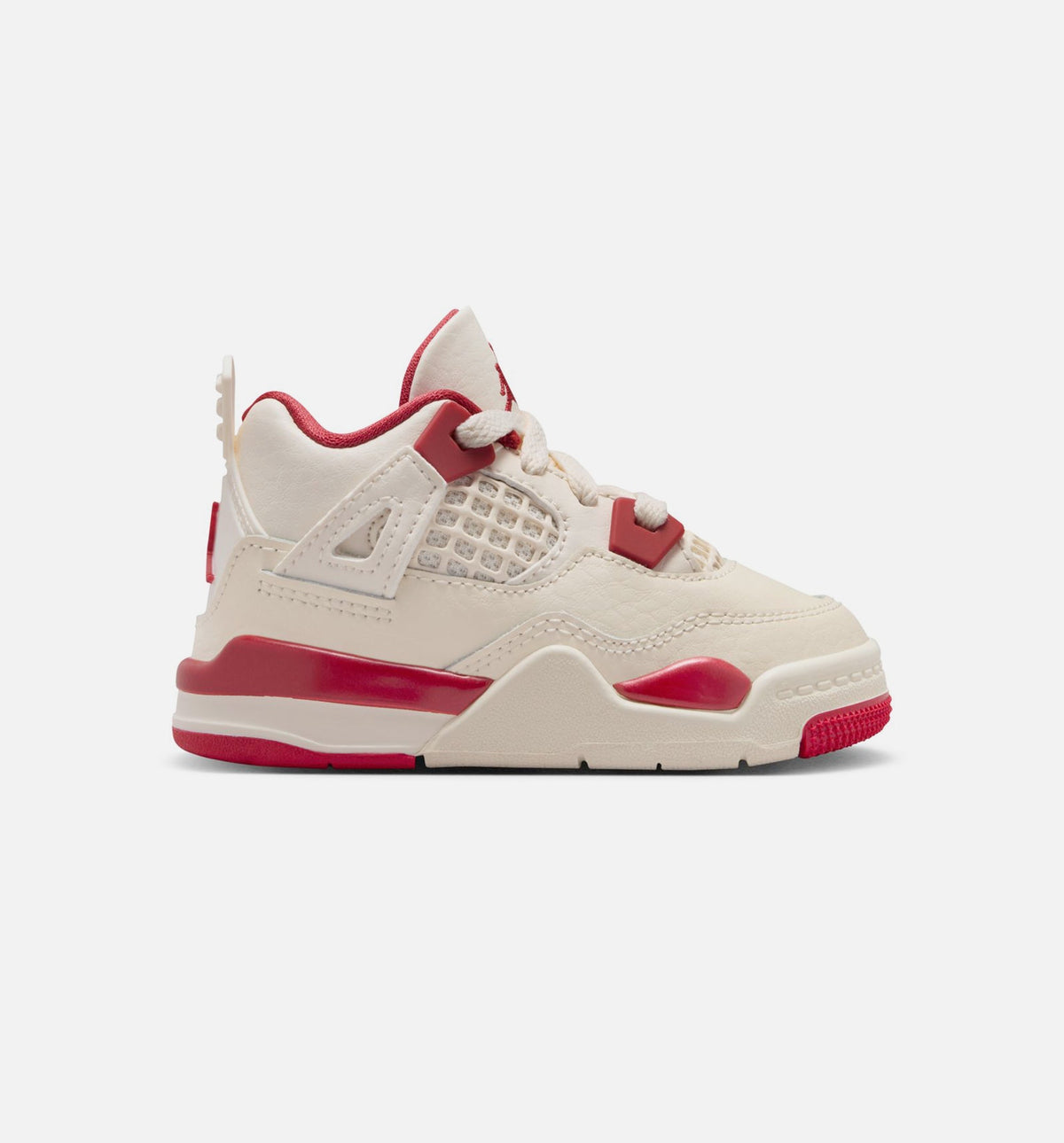 Air Jordan 4 Retro Valentine's Day Baby & Toddler Sneakers - Pale Ivory / Sierra Red / Tough Red