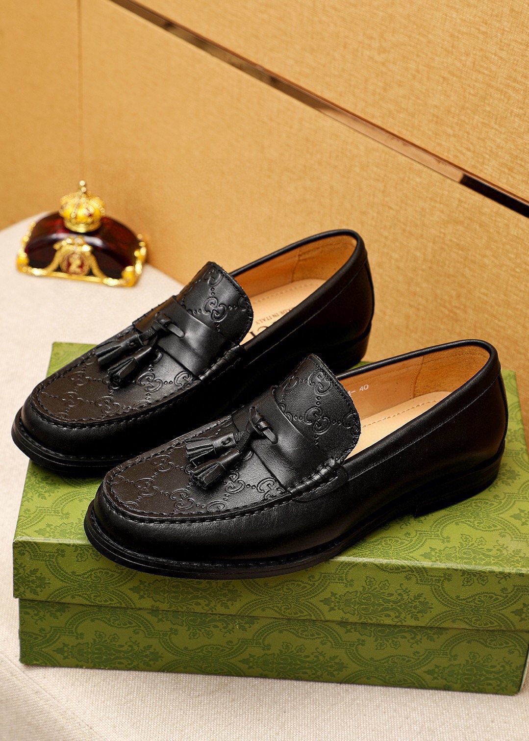 Gucci Black Tassel Loafers