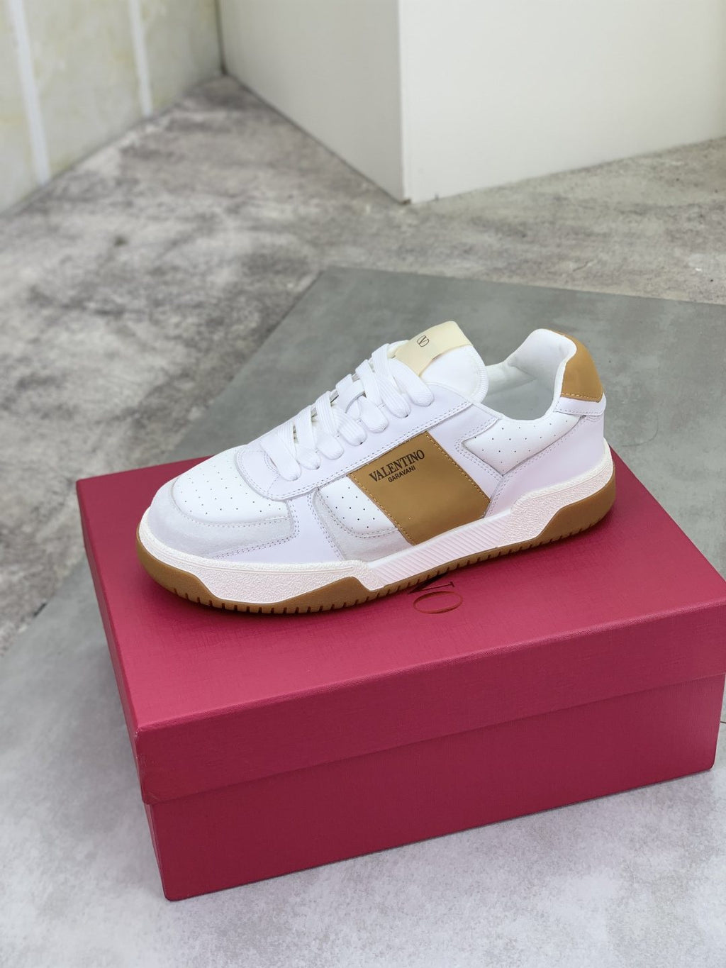 Valentino Color-Block Low-Top Sneakers