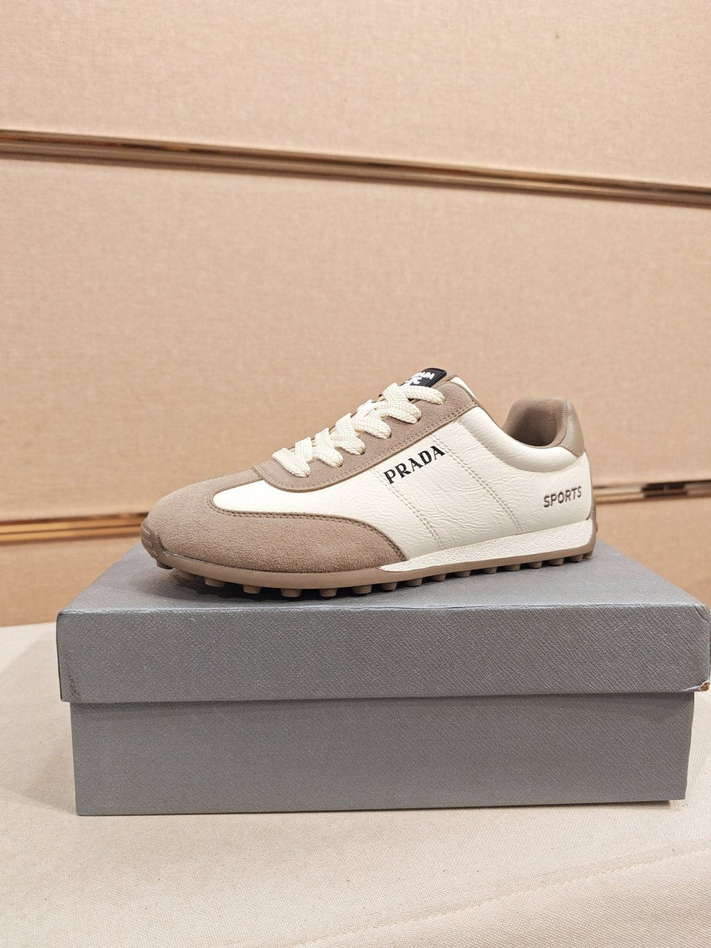 Prada Paneled Low-Top Sneakers