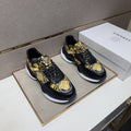 Versace Men's Gold-Panel Low-Top Sneakers