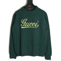 Gucci Signature-Logo Crewneck Sweater - Forest Green